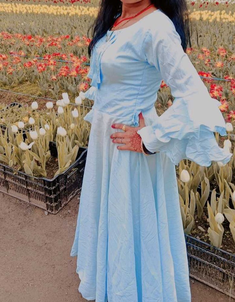 Flowy Light Blue Dress