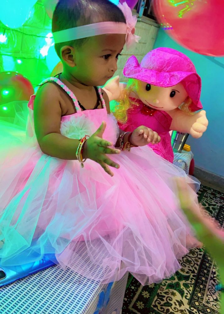 Beautiful Sobar Baby Party Wear Frock