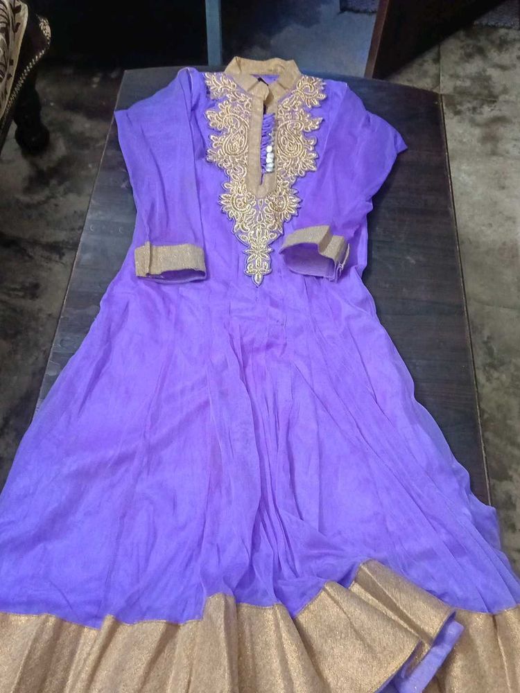 Elegant Purple Kurta Set