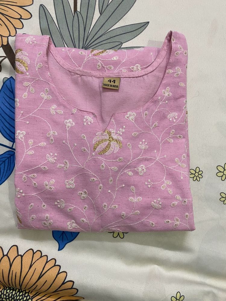 Embroidery Cotton Kurta XXL