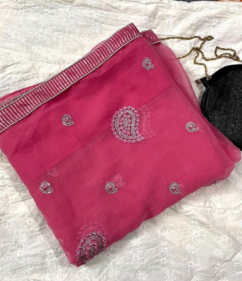 PINK Saree
