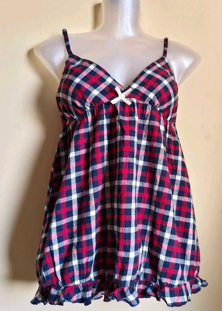 🎁Buy 2 Get 1 Free🎁 Plaid Cami Top Size S/M