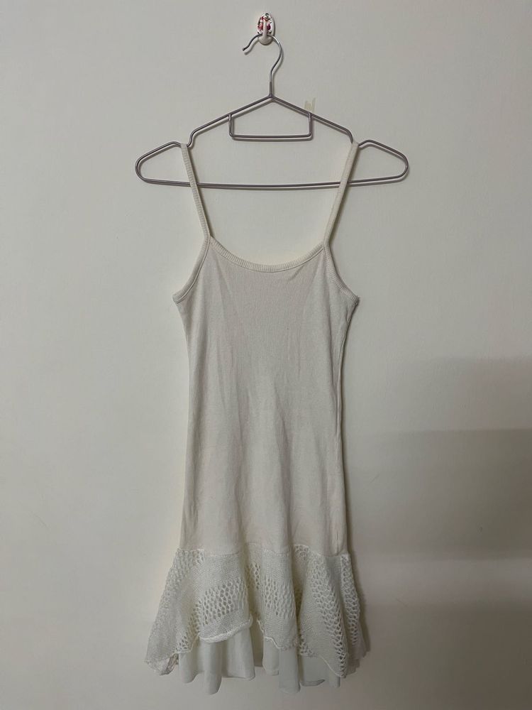 Mini White Pinteresty Dress
