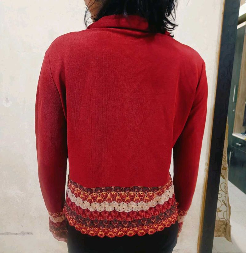 Red Knit Cardigan ❤️✨