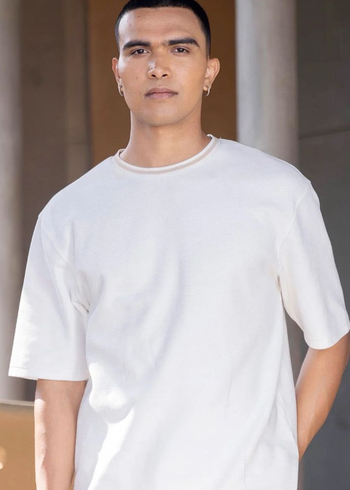 Rare Rabbit White Casual T-Shirt