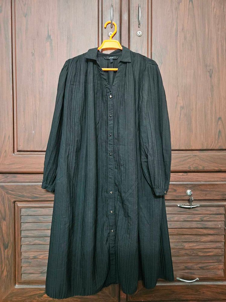 Elegant Black Shirt Dress