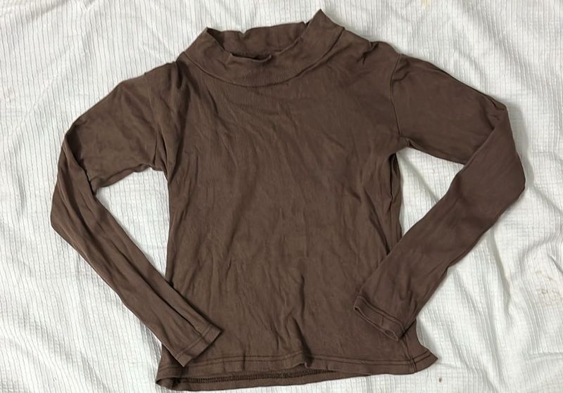 Brown Full Sleeve Top