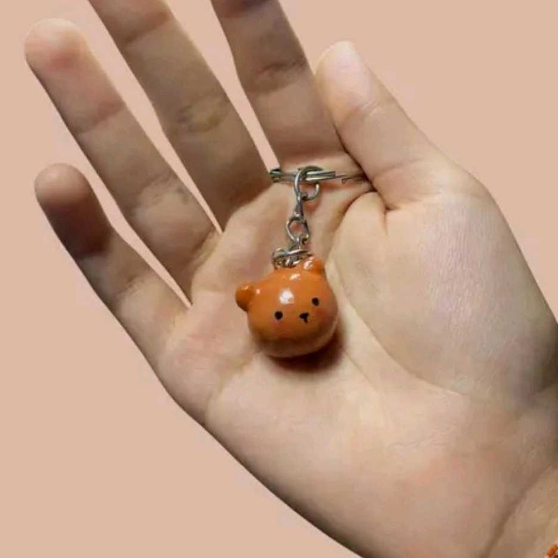 Handmade Bear 🐻 Clay Keychain