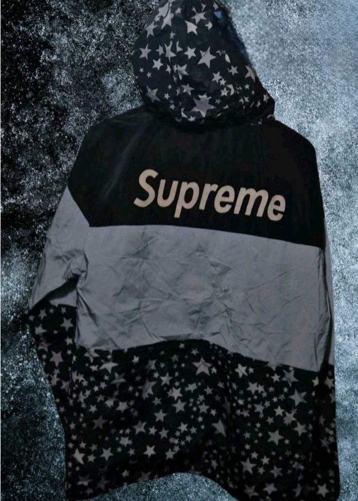 Supreme Reflective Galaxy Windbreaker Jacket