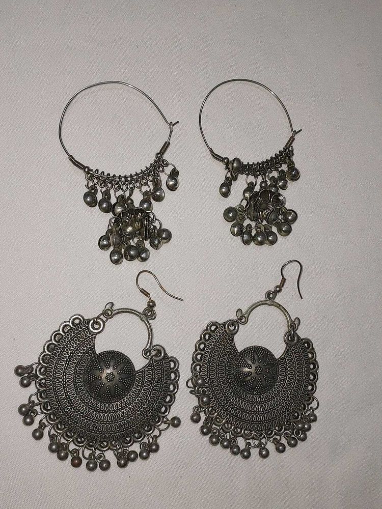Boho Silver Earrings