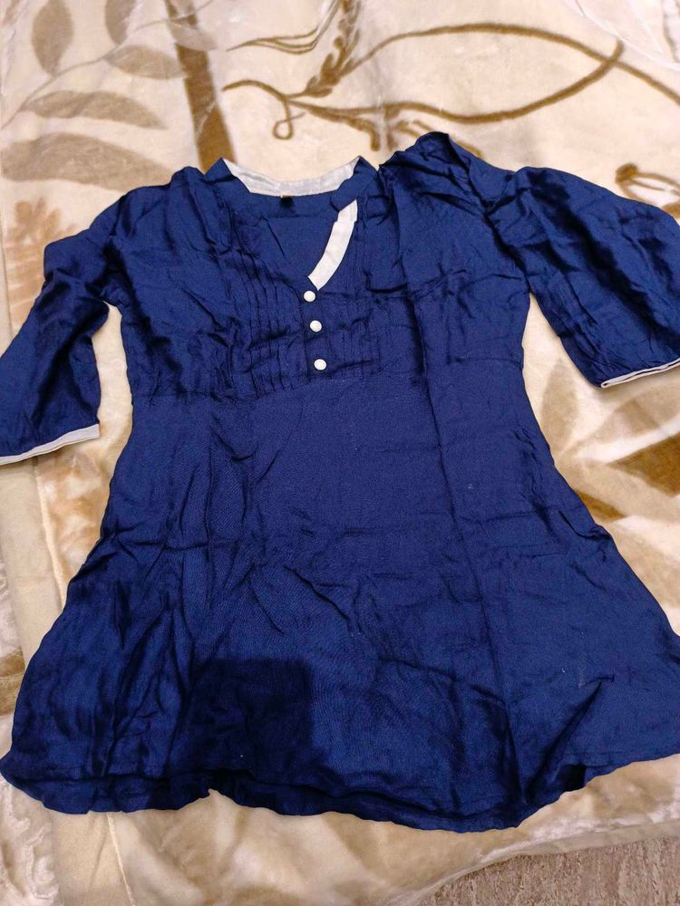 Navy Blue Tunic Top