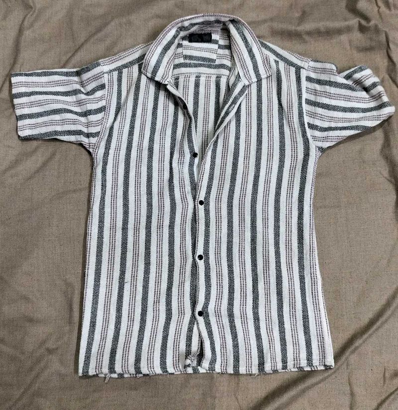 Striped Casual Shirt – Small Size (Barely Used)