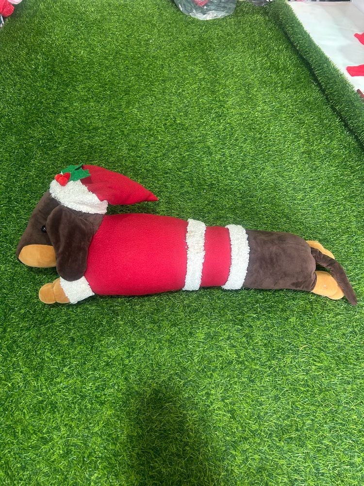 DACHSHUND SANTA DOOR STOPPER
