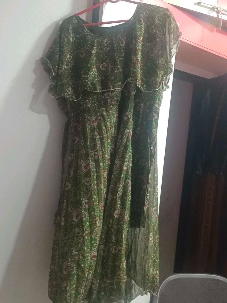 Green Floral Dress