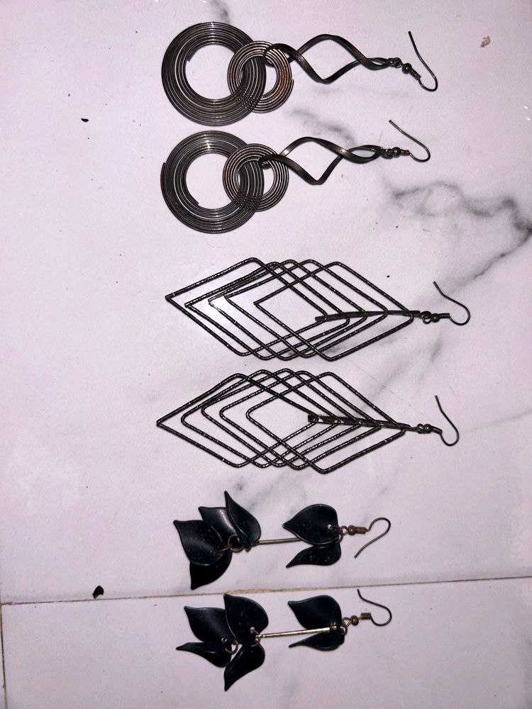 Three Beautiful Earrings