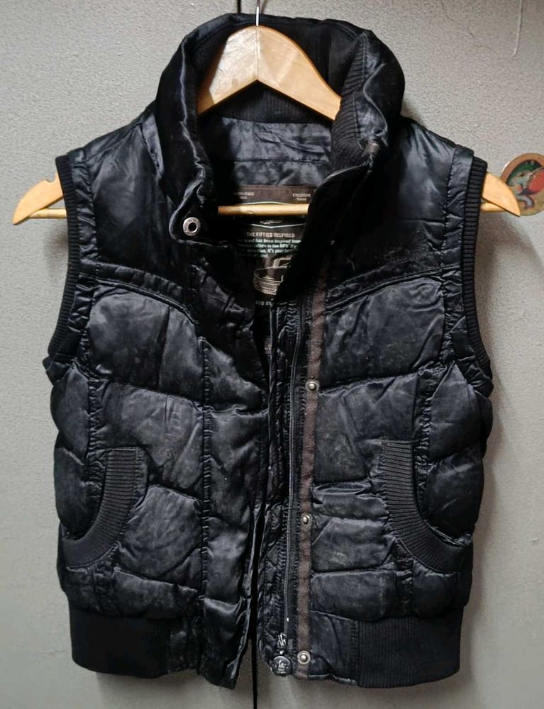 Branded Quilted Puffer Jacket