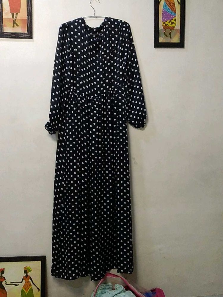 Polka Dot Maxi Dress