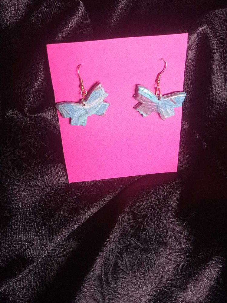 Blue Butterfly Earrings