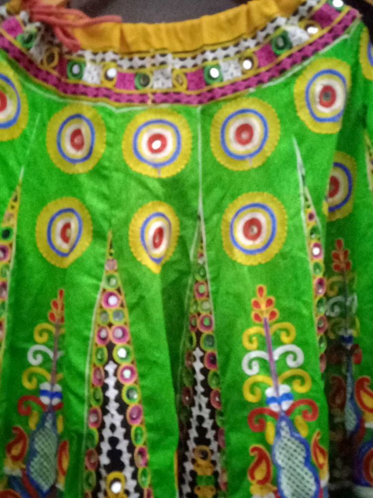 Green Garba Choli