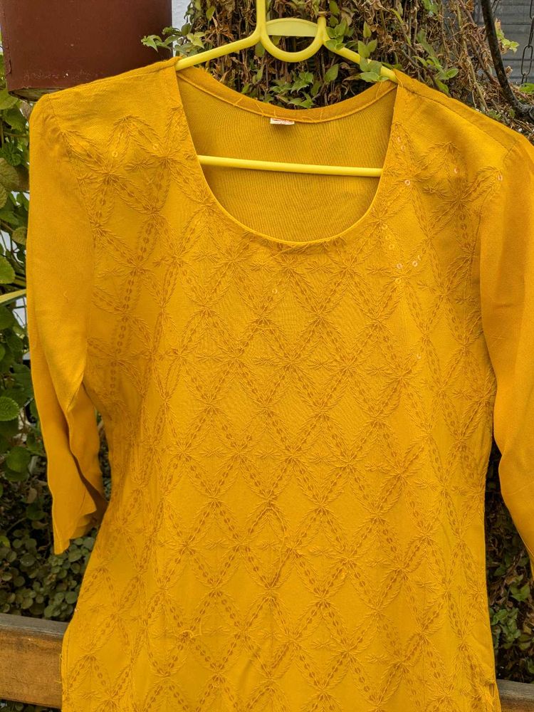 Mustard Yellow Kurta