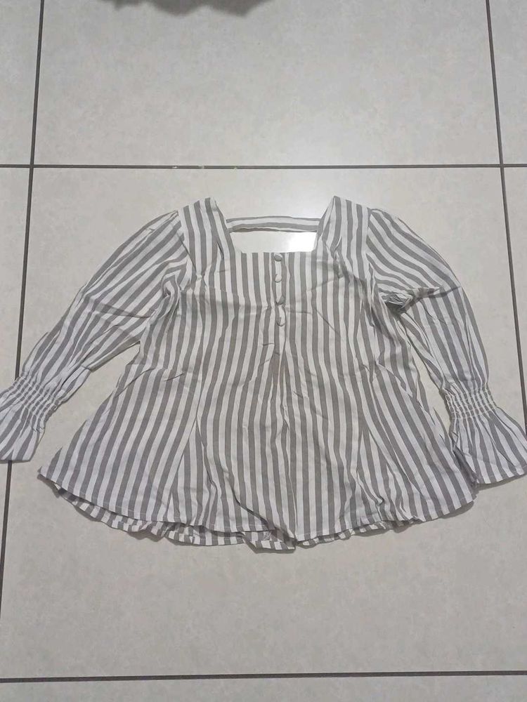 Striped Long Sleeve Top