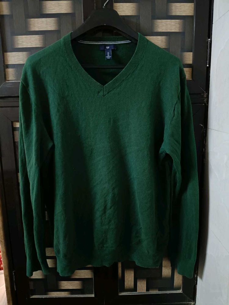 GAP Green V-Neck Sweater