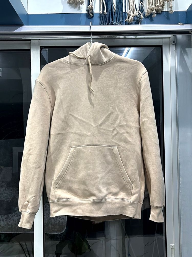 H&amp;M Beige Hoodie (Relaxed Fit - XS)