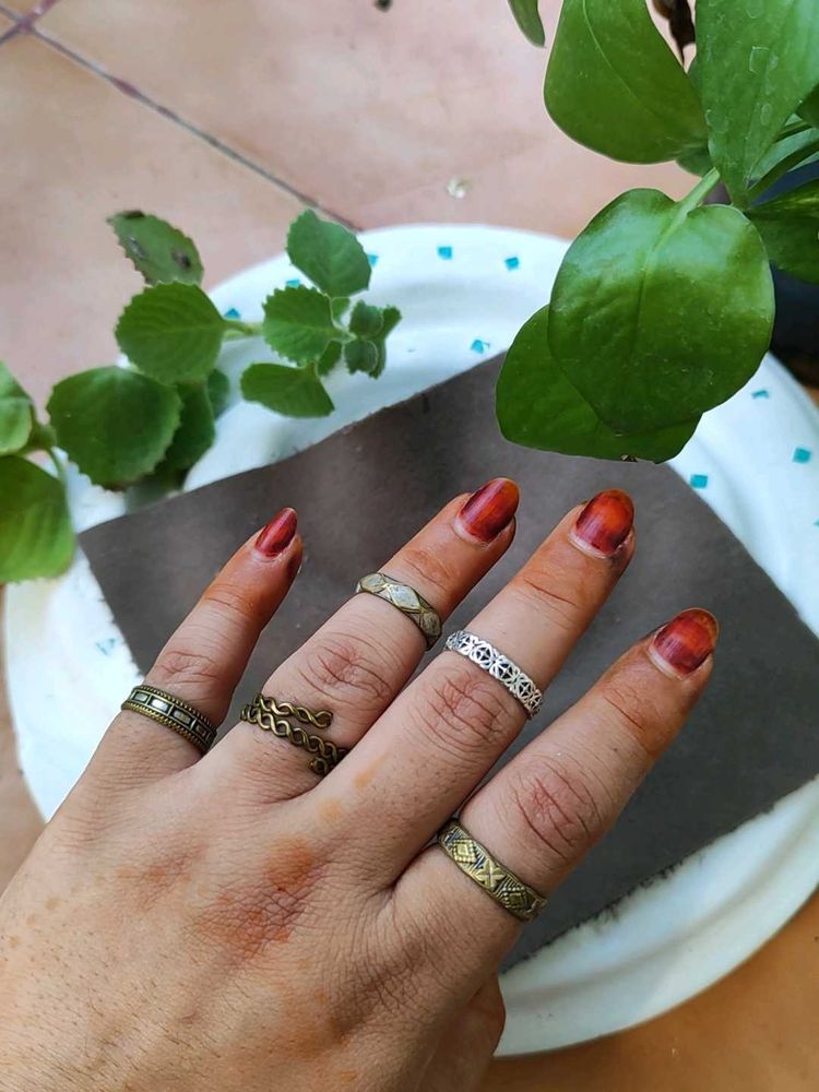 Adjustable Boho Ring Set