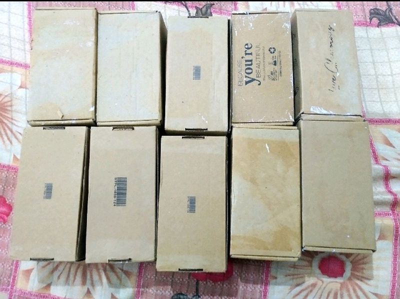 10 Empty Card Boxes : Can Be Used For Repackaging