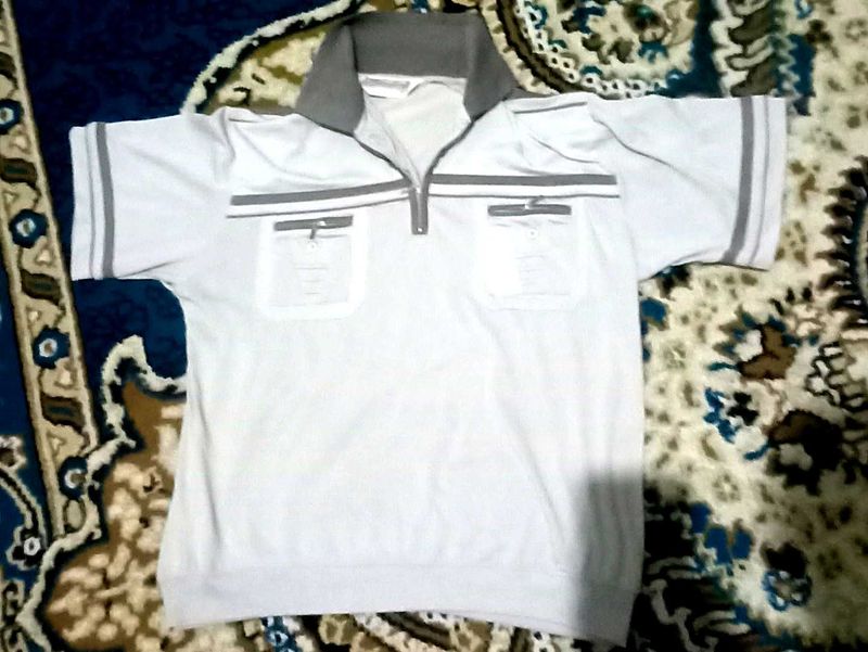 White Polo T-Shirt