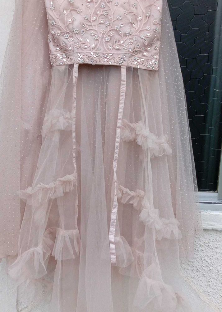 Pink Embellished Lehenga(15-17year)