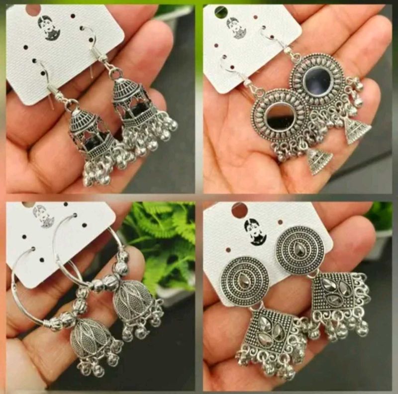 Silver plated earrings