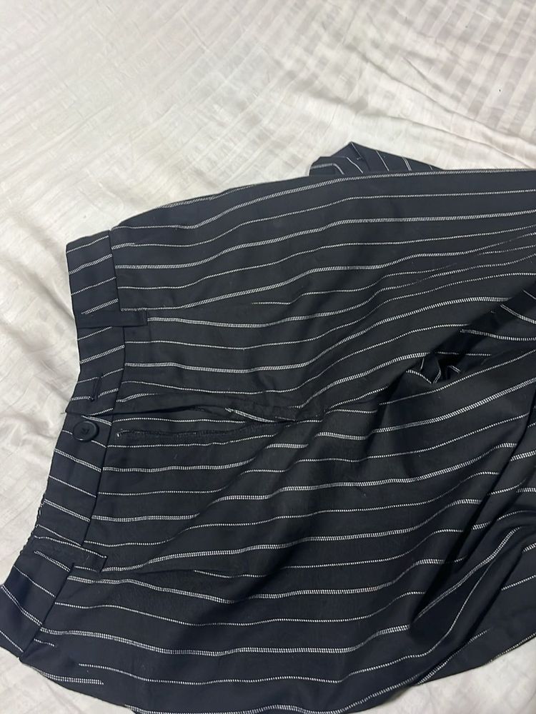 Striped Black Pants