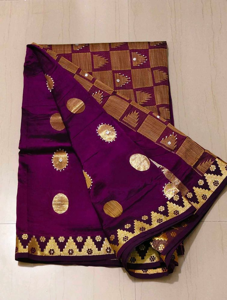Elegant Purple Saree
