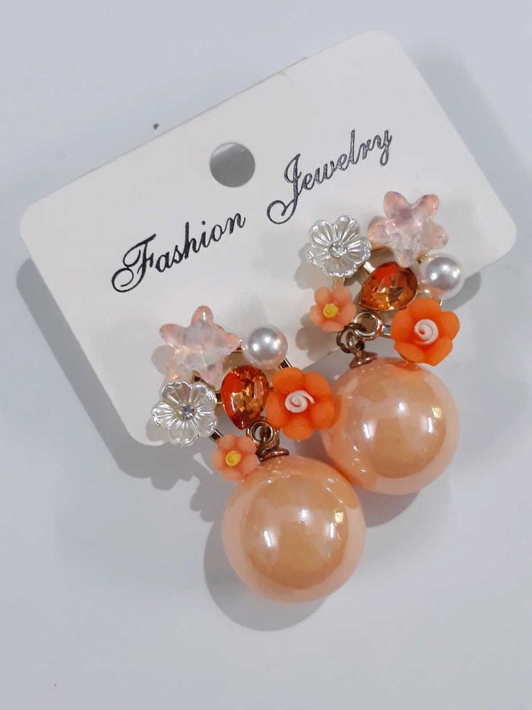 Floral Pearly Earrings- BRAND NEW