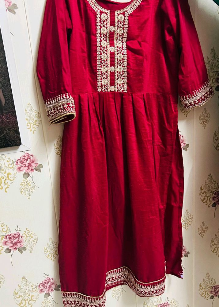 Kurta With Plazo( Nyra Cut)