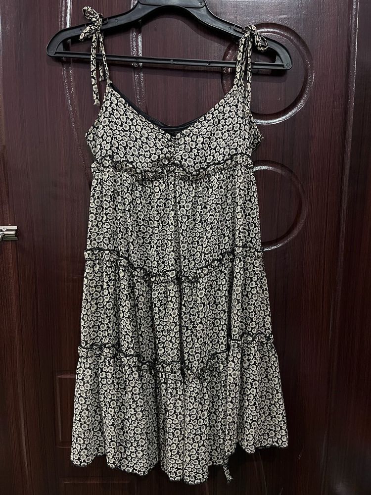 Tiered Tie Straps Dress