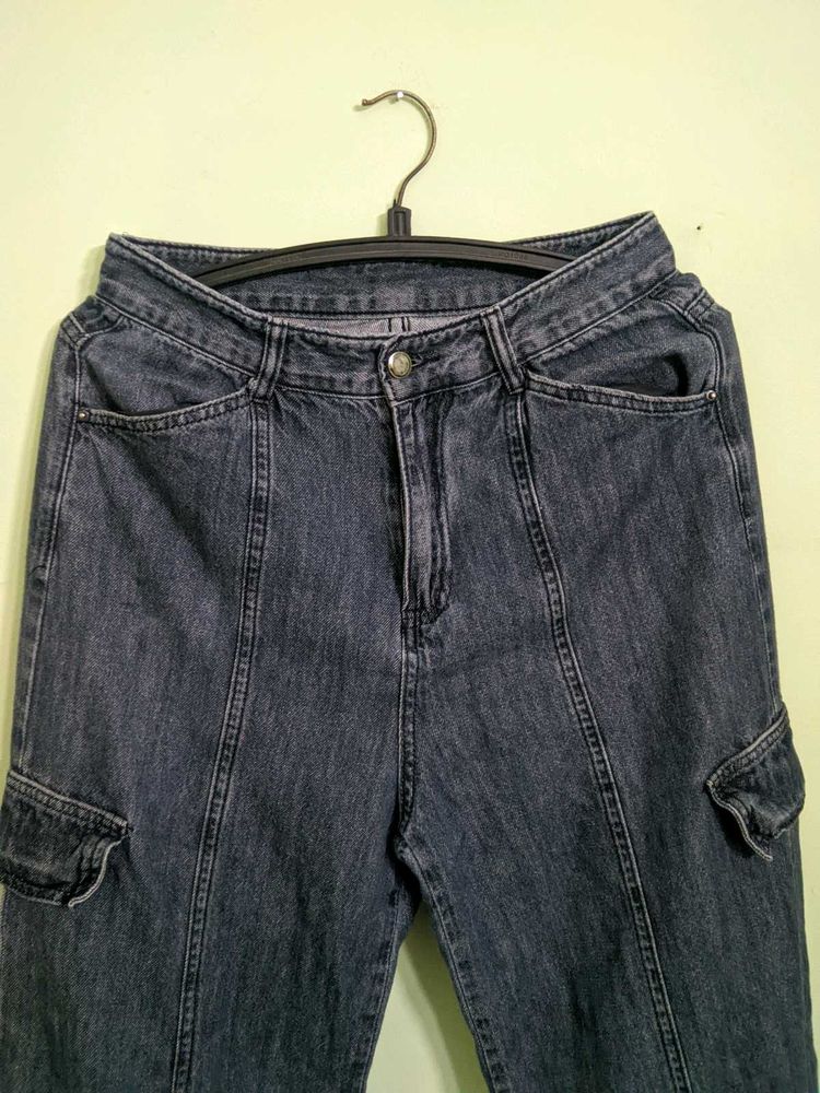 👾 Midnight Baggy Cargo Denim ⚡