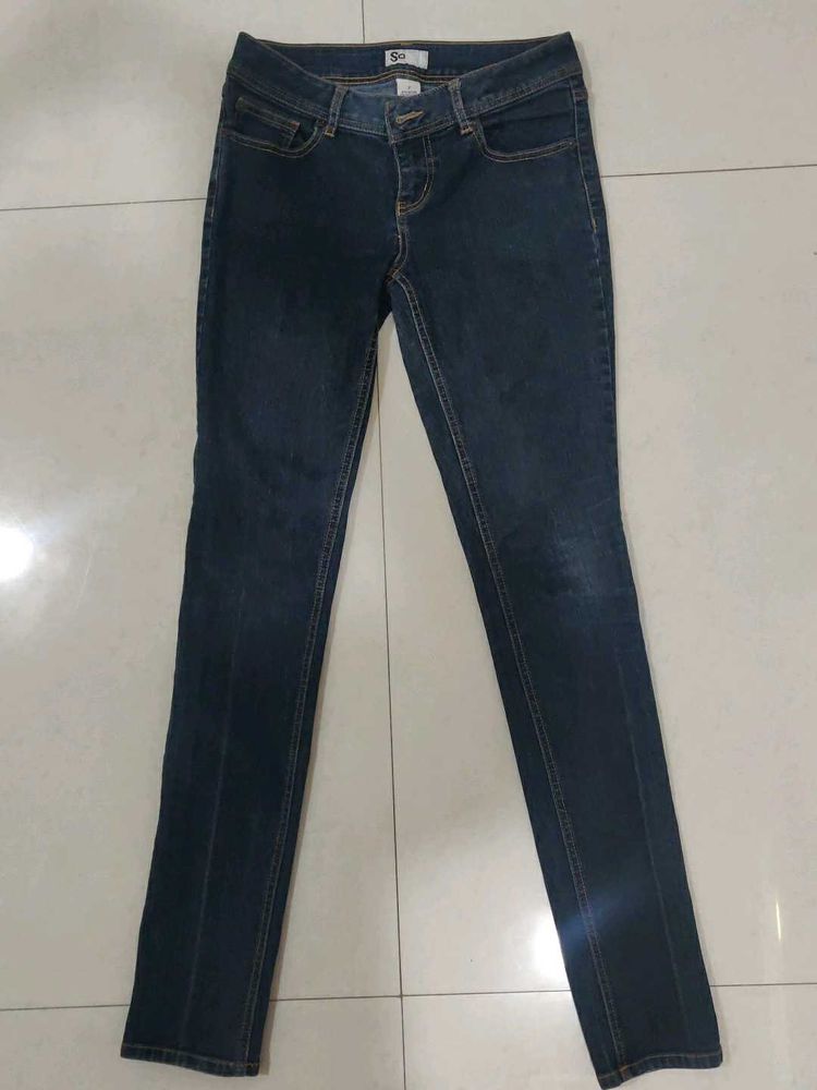 Dark Wash Vintage Slim Jeans