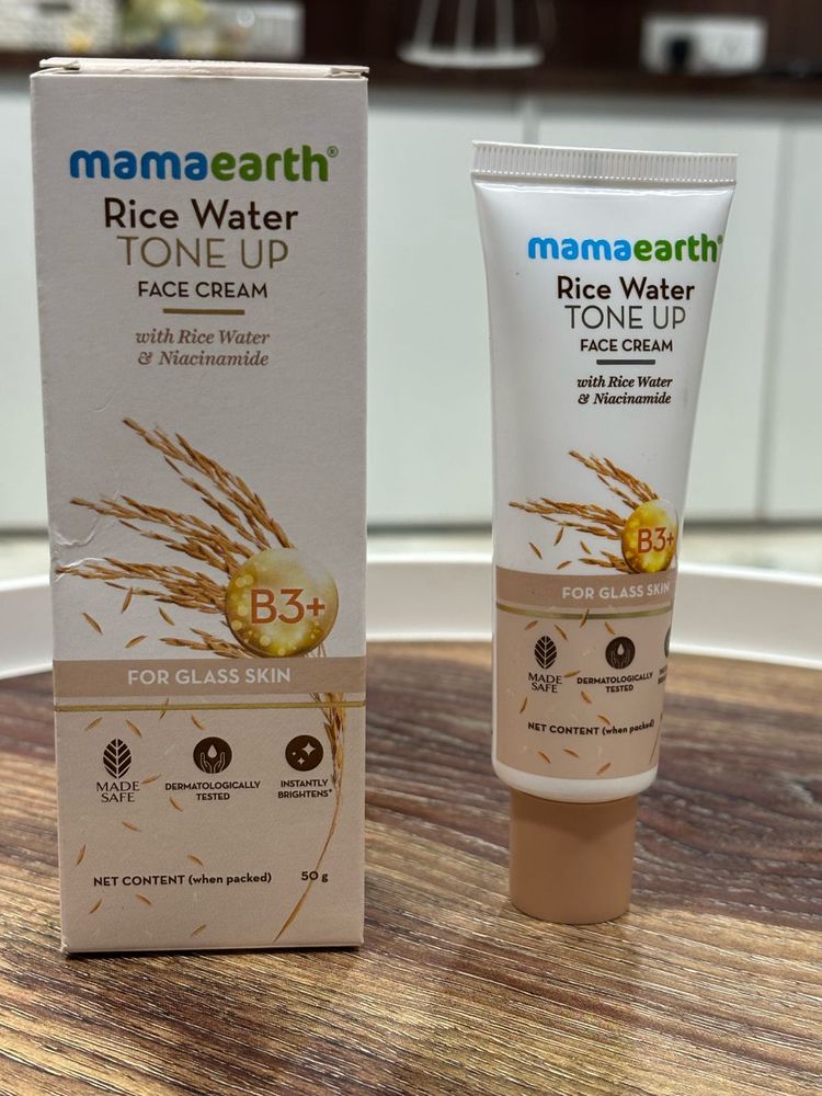 Mama Earth Face Cream - Tone Up (Rice Water)