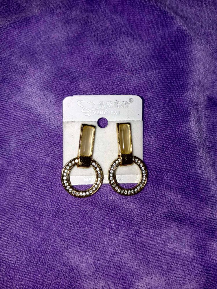 Beautiful Golden Long Earrings