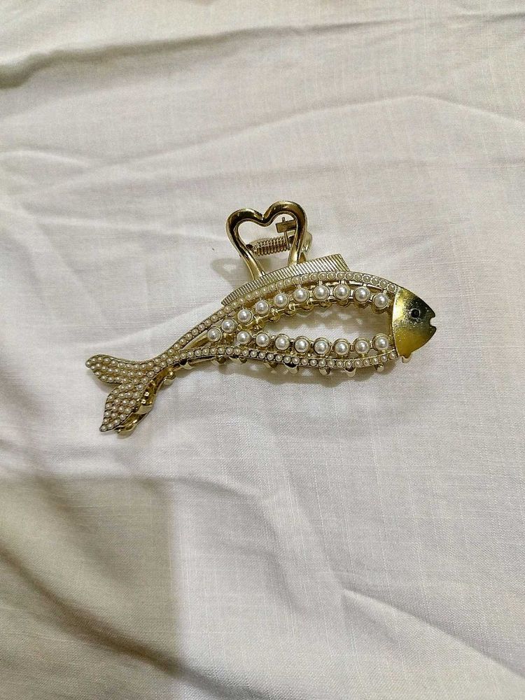 2 Fish Metal Claw Clip