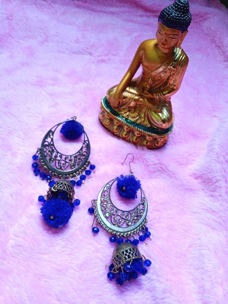 Blue 💙 Jhumki FOR CRAFT PURPOSE