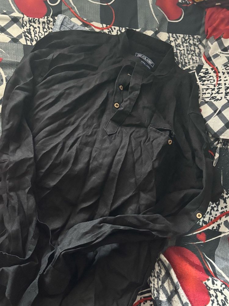 Men&#39;s Black Kurta