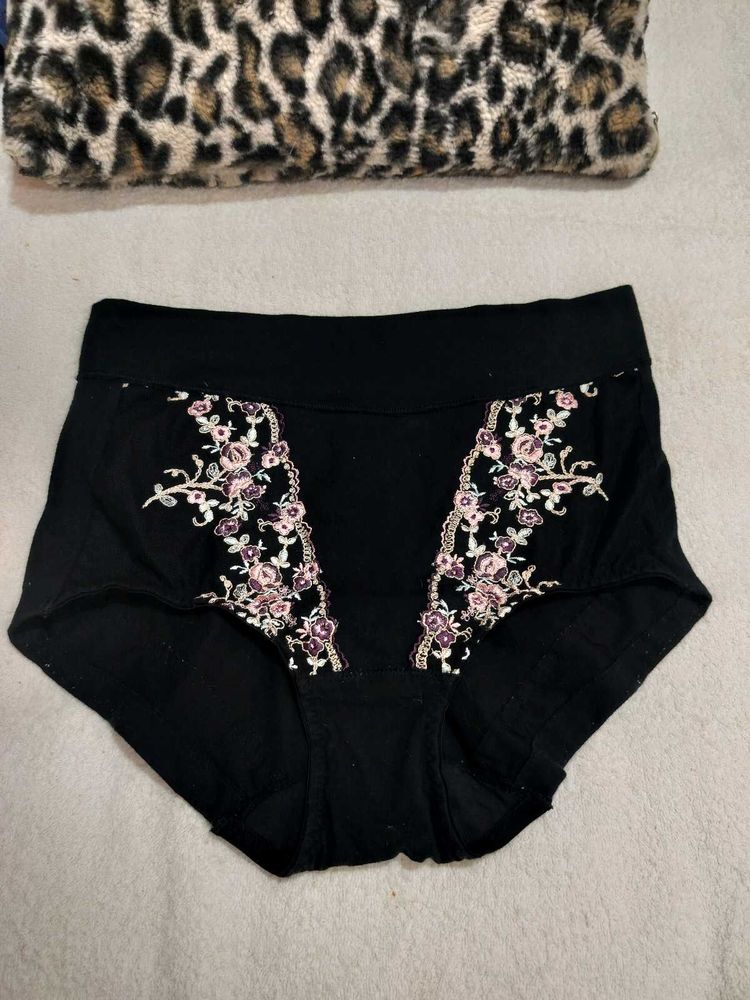 Floral Embroidered Briefs