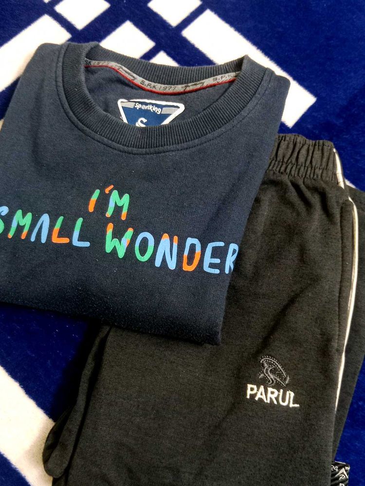 kids winter wear lower and sweatshirt