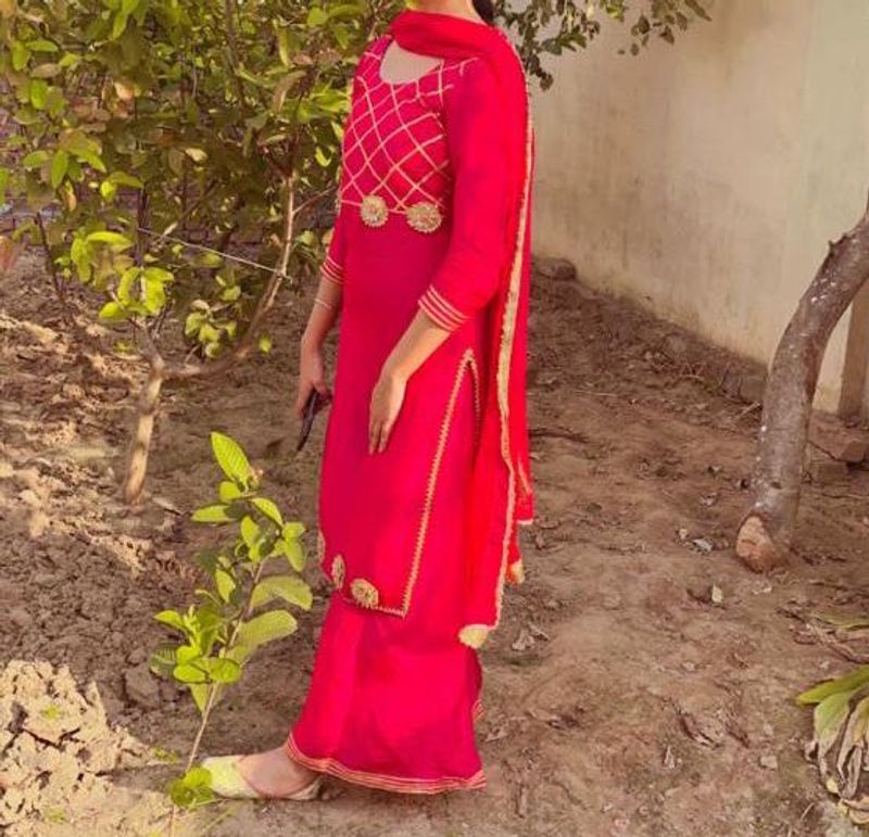 Elegant Pink Kurta Sharara Set