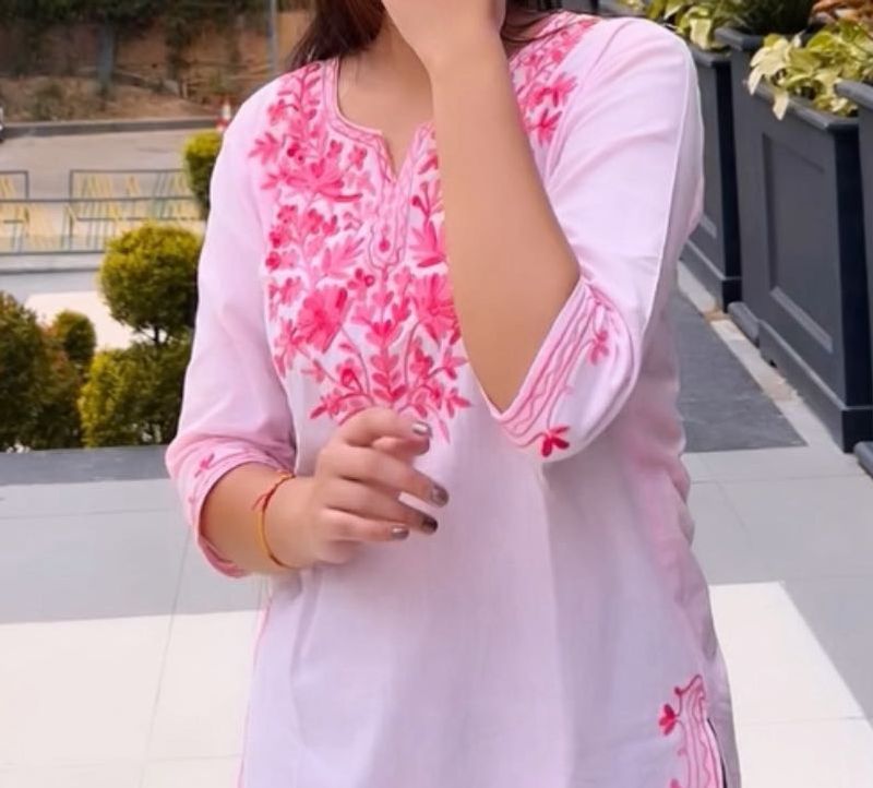 Pink Short Kurti