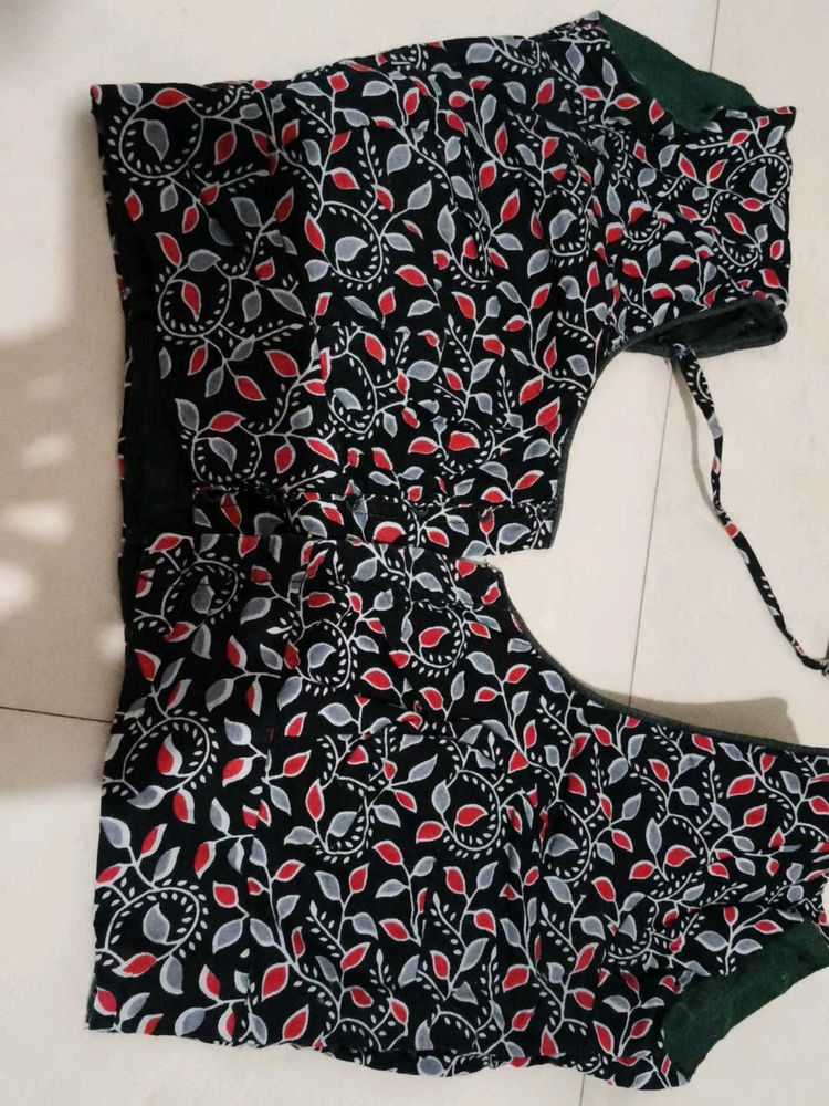 Printed lehenga blouse