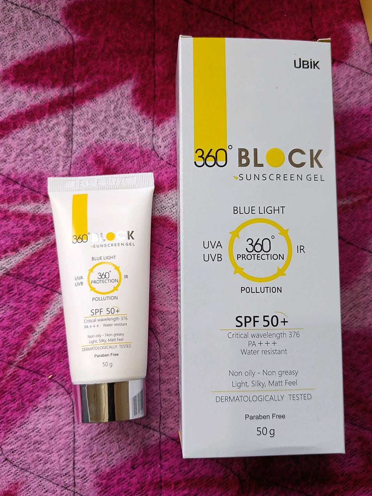Ubik 360° Block Sunscreen Gel SPF 50+